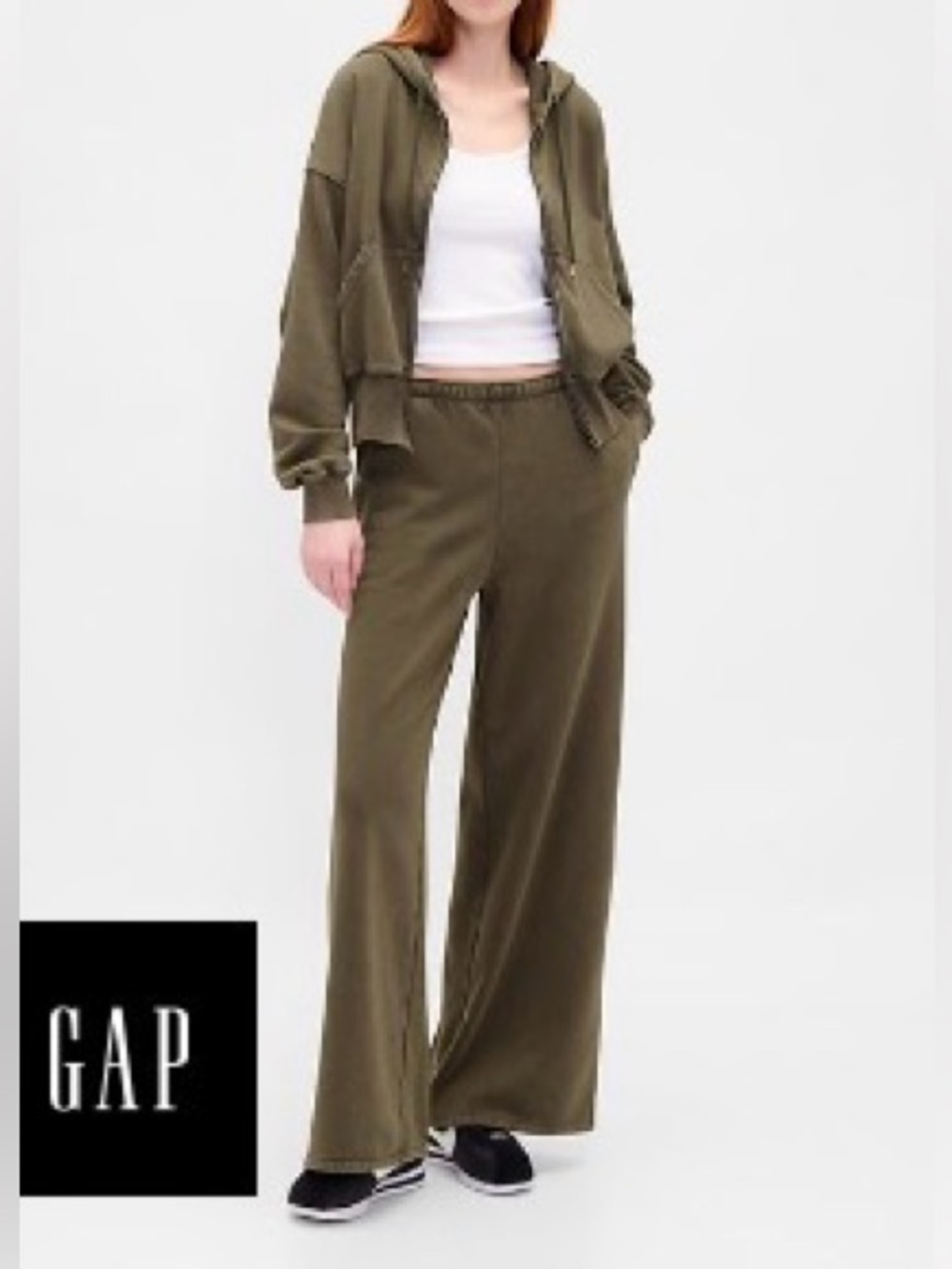 GAP Wide Leg Sweatpants- LG